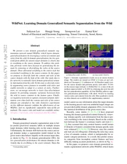 WildNet: Learning Domain Generalized Semantic Segmentation from the Wild