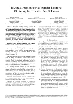 Towards Deep Industrial Transfer Learning: Clustering for Transfer Case
  Selection