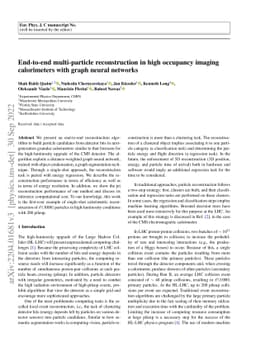 End-to-end multi-particle reconstruction in high occupancy imaging
  calorimeters with graph neural networks