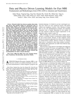 Data and Physics Driven Learning Models for Fast MRI -- Fundamentals and
  Methodologies from CNN, GAN to Attention and Transformers