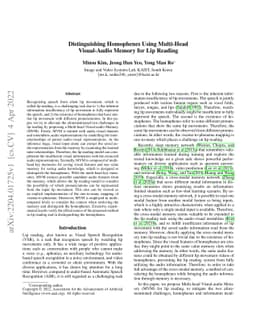 Distinguishing Homophenes Using Multi-Head Visual-Audio Memory for Lip
  Reading