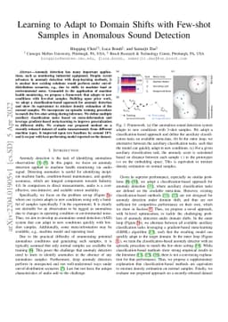 Learning to Adapt to Domain Shifts with Few-shot Samples in Anomalous
  Sound Detection
