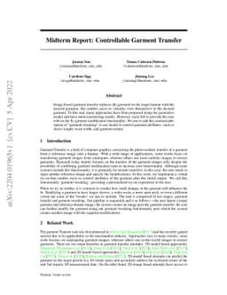 Controllable Garment Transfer