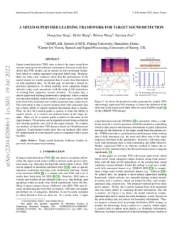 A Mixed supervised Learning Framework for Target Sound Detection