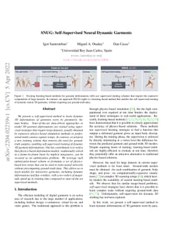 SNUG: Self-Supervised Neural Dynamic Garments