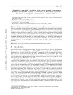 Normalizing Flow-based Day-Ahead Wind Power Scenario Generation for
  Profitable and Reliable Delivery Commitments by Wind Farm Operators