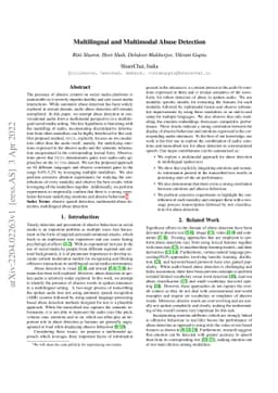 Multilingual and Multimodal Abuse Detection