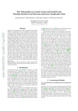 How Information on Acoustic Scenes and Sound Events Mutually Benefits
  Event Detection and Scene Classification Tasks