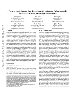 FairNeuron: Improving Deep Neural Network Fairness with Adversary Games
  on Selective Neurons