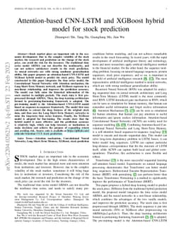 Attention-based CNN-LSTM and XGBoost hybrid model for stock prediction