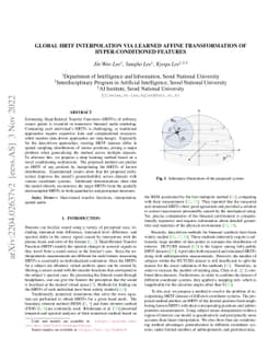 Global HRTF Interpolation via Learned Affine Transformation of
  Hyper-conditioned Features