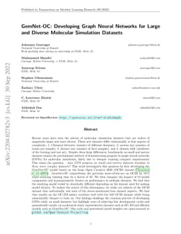 GemNet-OC: Developing Graph Neural Networks for Large and Diverse
  Molecular Simulation Datasets