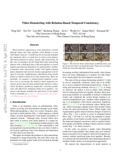 Video Demoireing with Relation-Based Temporal Consistency