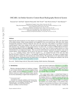 OSCARS: An Outlier-Sensitive Content-Based Radiography Retrieval System