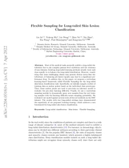 Flexible Sampling for Long-tailed Skin Lesion Classification