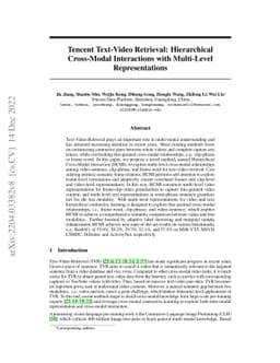 Tencent Text-Video Retrieval: Hierarchical Cross-Modal Interactions with
  Multi-Level Representations