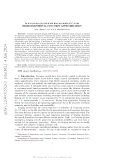 Sliced gradient-enhanced Kriging for high-dimensional function
  approximation