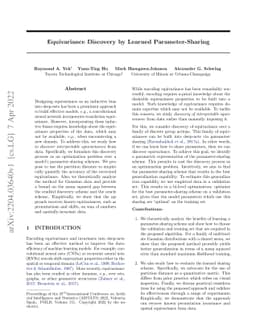 Equivariance Discovery by Learned Parameter-Sharing