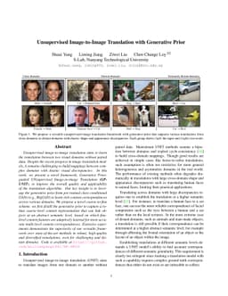 Unsupervised Image-to-Image Translation with Generative Prior