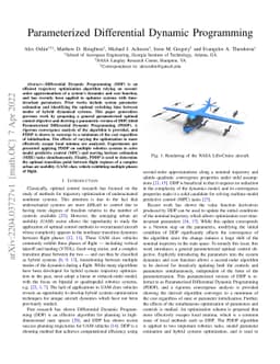 Parameterized Differential Dynamic Programming