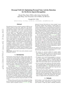 Personal VAD 2.0: Optimizing Personal Voice Activity Detection for
  On-Device Speech Recognition