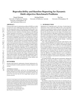 Reproducibility and Baseline Reporting for Dynamic Multi-objective
  Benchmark Problems