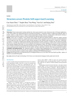 Structure-aware Protein Self-supervised Learning