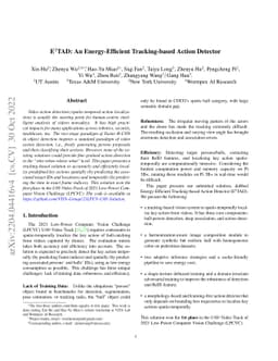 E^2TAD: An Energy-Efficient Tracking-based Action Detector