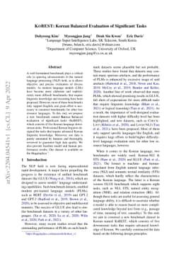 KOBEST: Korean Balanced Evaluation of Significant Tasks