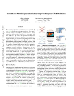 Robust Cross-Modal Representation Learning with Progressive
  Self-Distillation