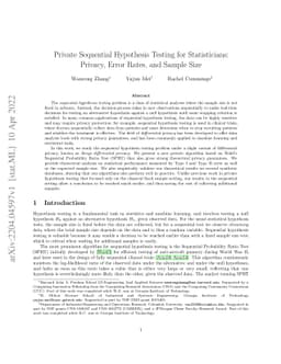 Private Sequential Hypothesis Testing for Statisticians: Privacy, Error
  Rates, and Sample Size
