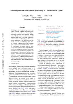 Reducing Model Jitter: Stable Re-training of Semantic Parsers in
  Production Environments