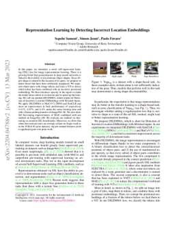 Representation Learning by Detecting Incorrect Location Embeddings