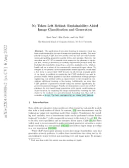 No Token Left Behind: Explainability-Aided Image Classification and
  Generation