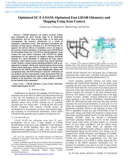 Optimized SC-F-LOAM: Optimized Fast LiDAR Odometry and Mapping Using
  Scan Context
