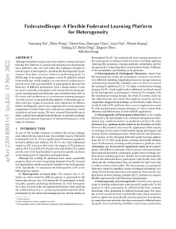 FederatedScope: A Flexible Federated Learning Platform for Heterogeneity
