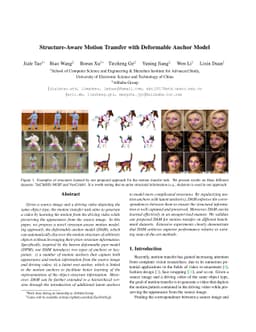 Structure-Aware Motion Transfer with Deformable Anchor Model