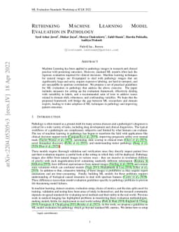 Rethinking Machine Learning Model Evaluation in Pathology