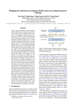 Bridging the Gap between Language Models and Cross-Lingual Sequence
  Labeling