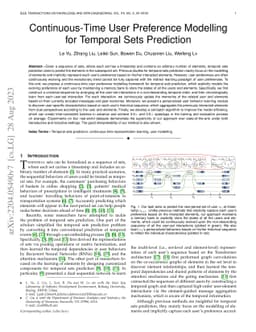 Continuous-Time User Preference Modelling for Temporal Sets Prediction