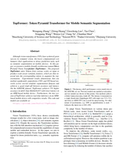 TopFormer: Token Pyramid Transformer for Mobile Semantic Segmentation