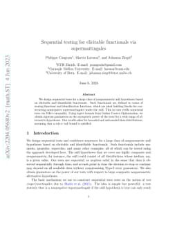 Anytime-valid sequential testing for elicitable functionals via
  supermartingales