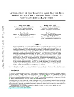 A Collection of Deep Learning-based Feature-Free Approaches for
  Characterizing Single-Objective Continuous Fitness Landscapes