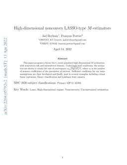 High-dimensional nonconvex lasso-type $M$-estimators