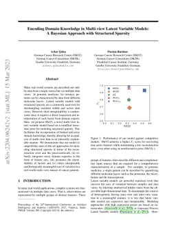 Encoding Domain Knowledge in Multi-view Latent Variable Models: A
  Bayesian Approach with Structured Sparsity