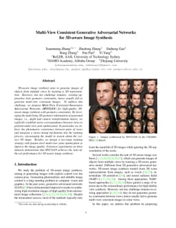 Multi-View Consistent Generative Adversarial Networks for 3D-aware Image
  Synthesis