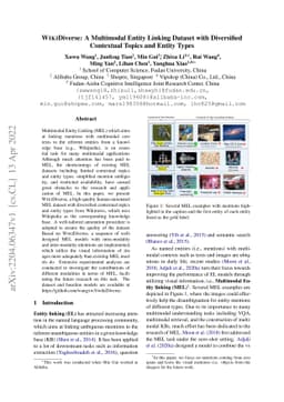 WikiDiverse: A Multimodal Entity Linking Dataset with Diversified
  Contextual Topics and Entity Types