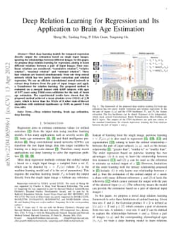 Deep Relation Learning for Regression and Its Application to Brain Age
  Estimation