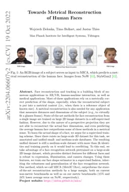 Towards Metrical Reconstruction of Human Faces