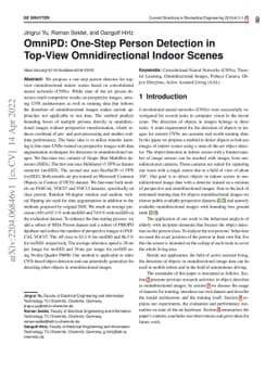 OmniPD: One-Step Person Detection in Top-View Omnidirectional Indoor
  Scenes